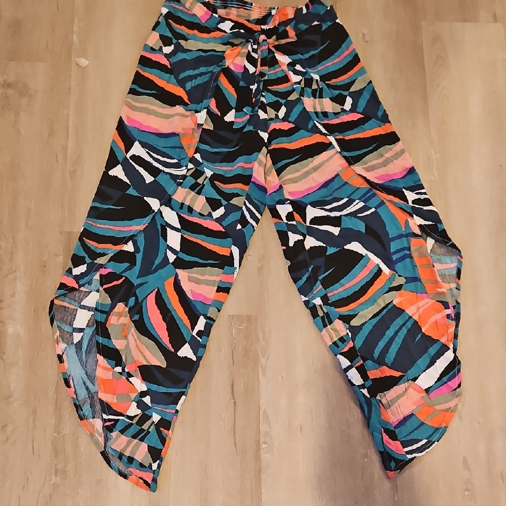 Raisins Beach Day Swim Cover Up Pants sz small